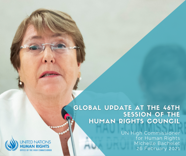 Global Update By UN High Commissioner For Human Rights At The Human ...